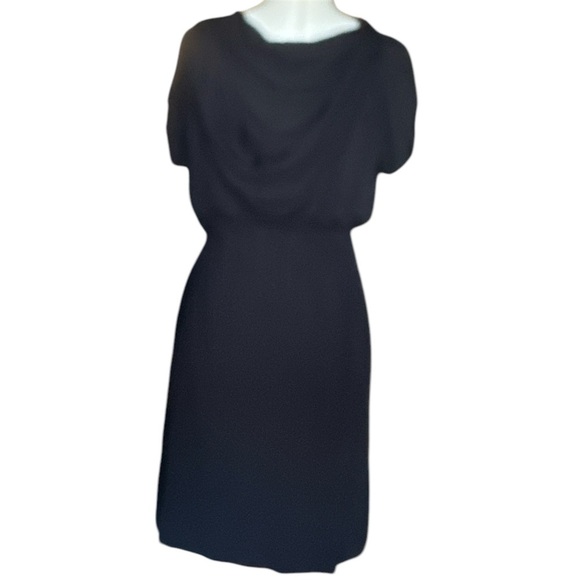 By Design Black Knit Top Short Sleeves Button-Up Front Size L - Picture 3 of 7